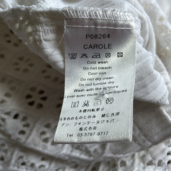 Anne Fontaine top white button front Carole - Picture 12 of 12